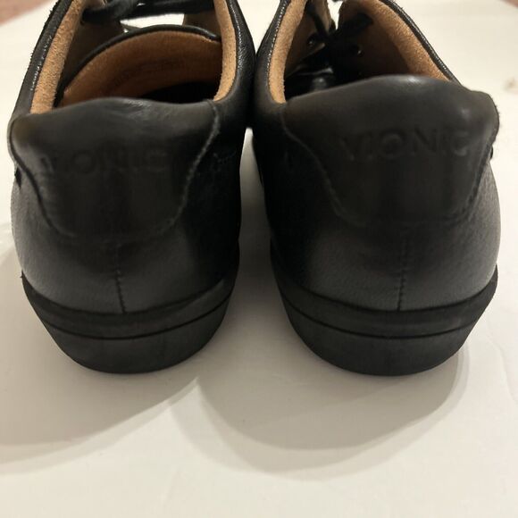 Vionic Magnolia Lindsey Black Soft Leather Lace Up Everyday Shoes Women's Sz 8.5 - Picture 9 of 12